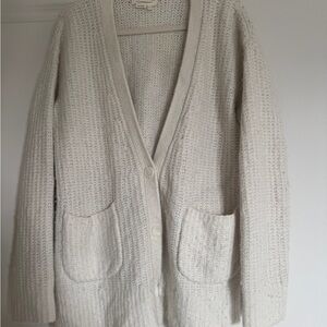 Anthropologie Cream Knit Cardigan